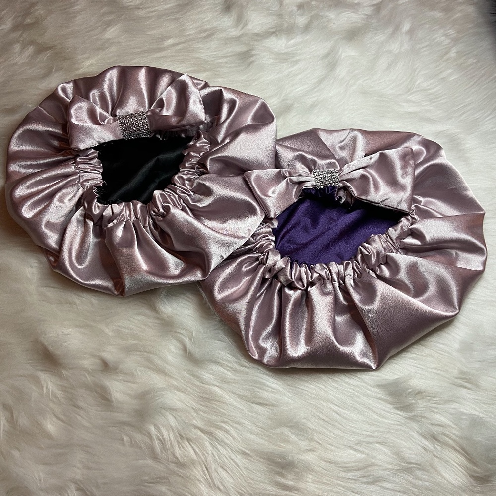 Lilac custom made bonnets